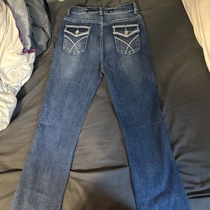 shein bootcut detailed jeans